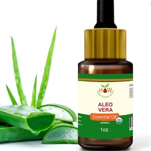 Aloe Vera Essential Oil, 100% Pure, Soothing Skin Care, Hydrating Moisturizer, Sunburn Relief, 30ml (1 oz)
