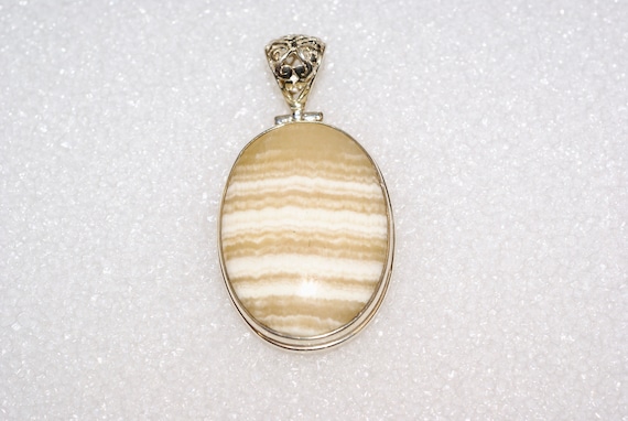large riverstone jasper pendant - image 1