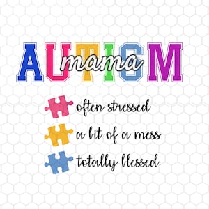 Autism Mama PNG, Autism Clip Art, Autism Awareness, Autism Acceptance, Autism Shirt Design, Digital Download