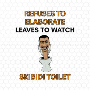Skibidi Toilette Png, Meme Divertente Png, Design Maglietta Divertente, Download Digitale, Download Istantaneo