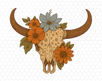 Blommig ko png, cowgirl Nashville png, skotsk ko png, direkt nedladdning