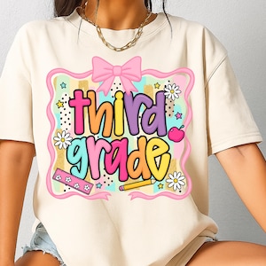 PNG de maestra de tercer grado, PNG de lazo coqueto, regreso a clases, regalo para maestra, PNG de maestra femenina, agradecimiento a la maestra, PNG de maestra imagen 2