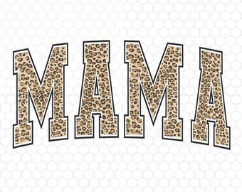 Mama PNG, Leopard Mama Png, Retro Mom Shirt Png, Varsity Mama Png, Mama Shirt Png, Mama Png, Instant Download