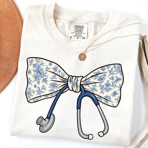 Nurse Coquette Png, Preppy Nurse Floral Coquette Png, Floral Stethoscope Nurse Bow PNG, Cna RN Nurse Png, School Nurse Design, Nursing Png