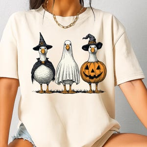Halloween Goose Png, Halloween Shirt, Autumn Png, Skeleton Goose, Halloween Sublimation Design, Pumpkin Goose Shirt Png