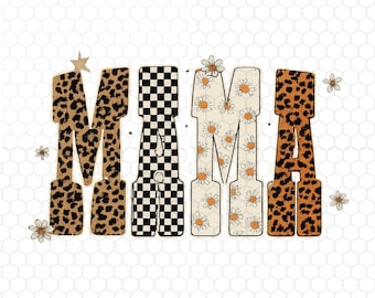 Mama PNG, Leopard Checkered Mama Png, Retro Mom Shirt Png, Leopard Mama Png, Varsity Mama Png, Mama Shirt Png, Mama Png, Instant Download