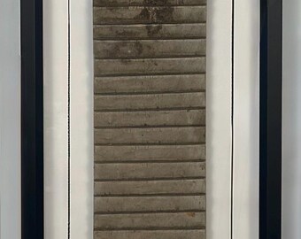 Framed Vintage Wood Washboard