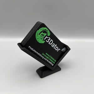 Visitenkartenhalter „Leon“ – stilvoll & nachhaltig | 3D-Druck, für Büro, Empfang und Messe – hochwertiges Design