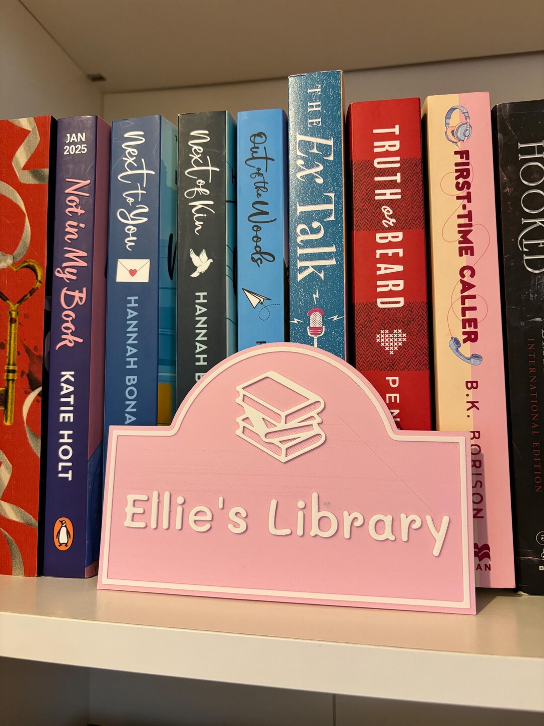 Personalised Library Bookshelf Sign Bookish Decor - Etsy UK