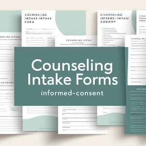 Client Intake Forms Editable New Client Packet Counseling Practice Templates Health Professional Forms Digital Download
