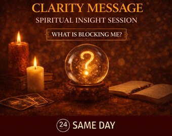 Sesión de claridad espiritual: sigilo personalizado y mensaje de introspección / Aclaración de confusiones y apoyo en la toma de decisiones