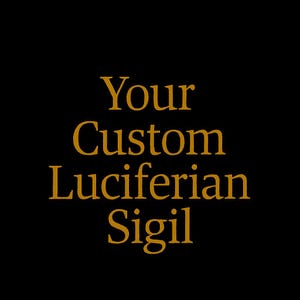 Luciferian Custom Sigil – Digital Seal for Manifestation, Power & Shadow Work