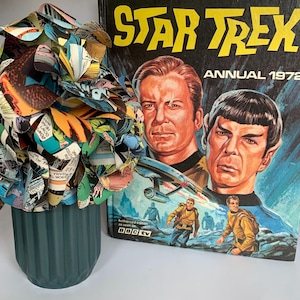Vintage Star Trek Comic Book Flowers: Sustainable Sci-Fi Bouquet