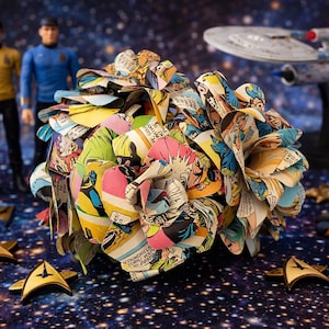 Vintage Star Trek Comic Book Flowers