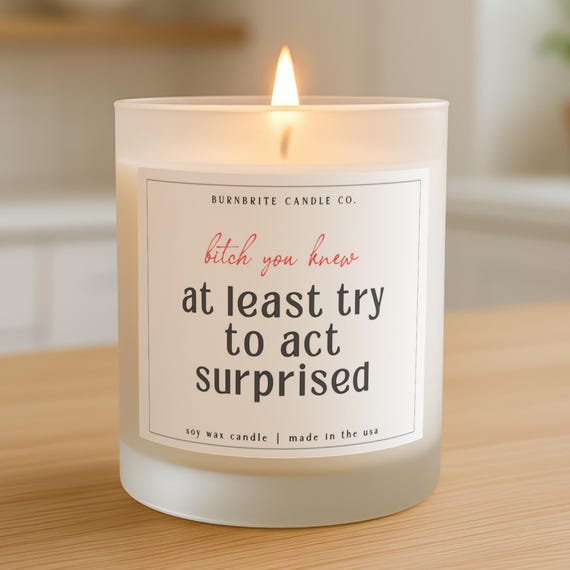 Frosted Glass Candle with Bamboo Lid