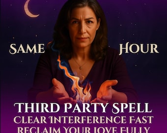 Same Hour Third Party Removal Spell: Reclaim Love & Balance