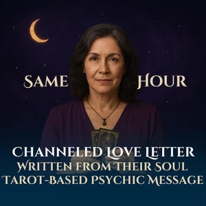 Carta de amor canalizada a la misma hora: mensaje psíquico personal, carta de tarot personalizada