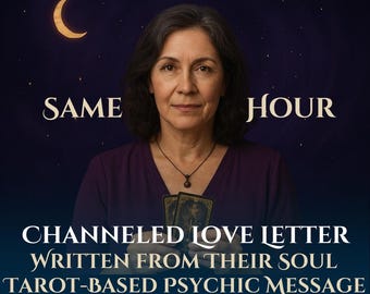 Same Hour Channeled Love Letter – Psychic Message from Your Person, Personalized Tarot Letter