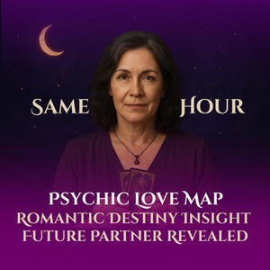Same Hour Psychic Love Map Reading - Entdecken Sie Ihr romantisches Schicksal, der zukünftige Partner-Weg wird aufgedeckt