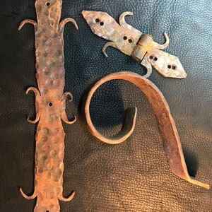 Rustic Door Hardware-&quot;Spear&quot; Small-Mexican-Hand Hammered-Accents-Iron Hardware-Decorative Iron Hardware