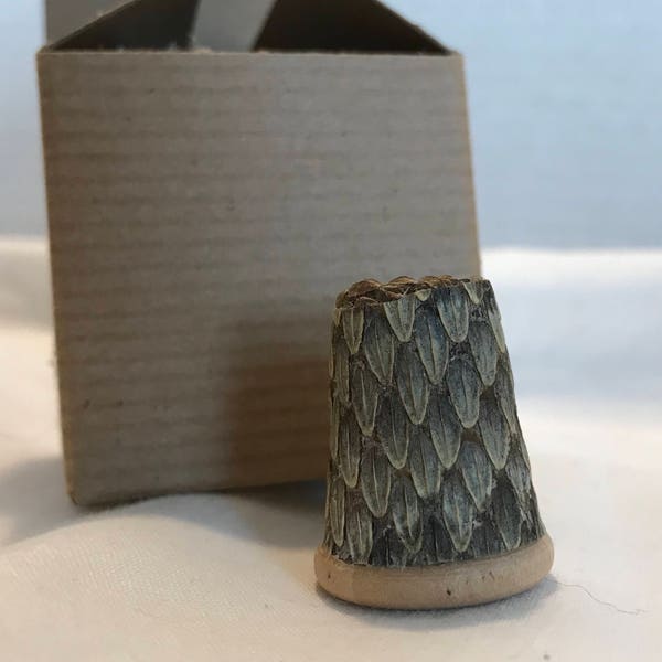 Cowboy western country redneck rattlesnake rattle snake sewing thimble collectible