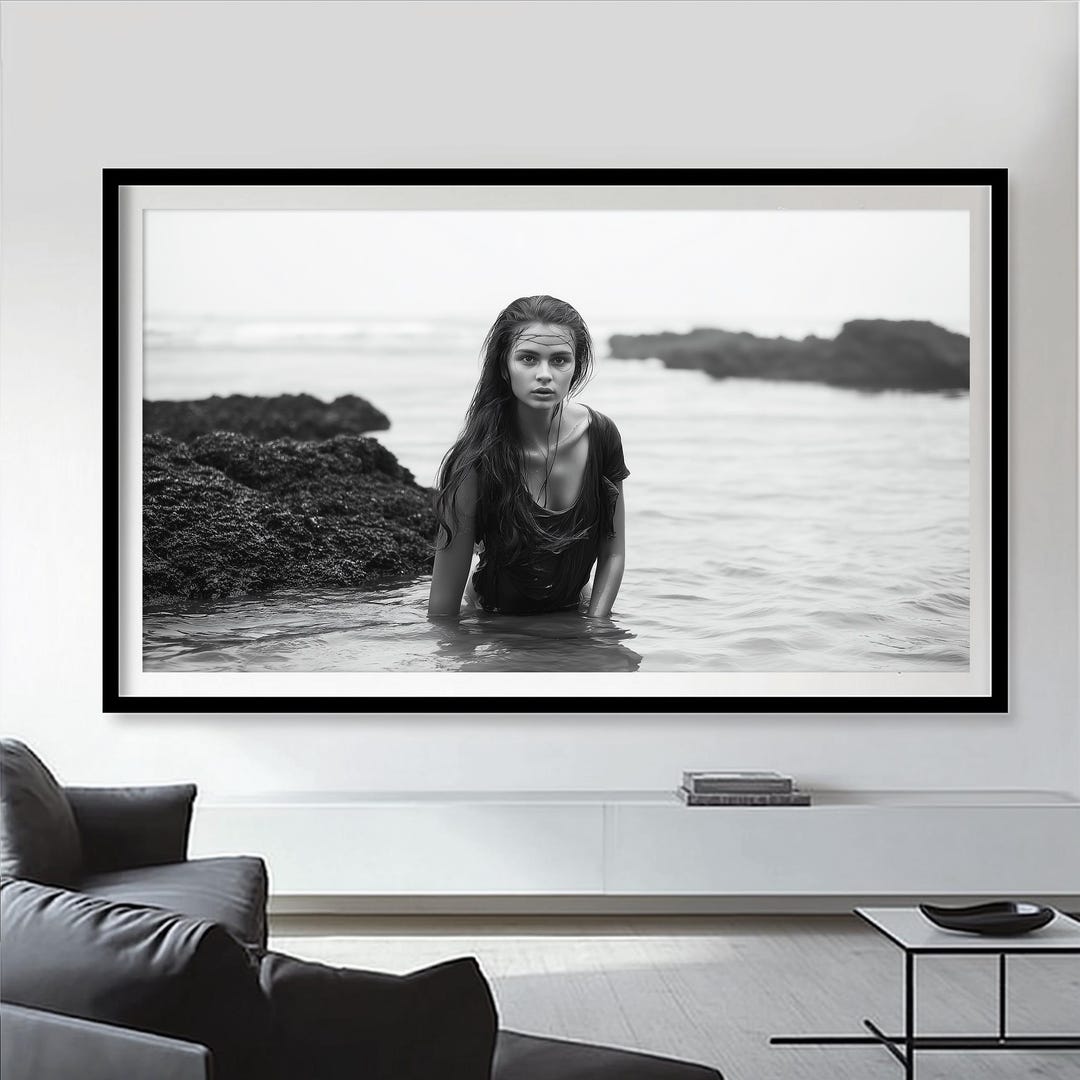 Woman in the Water - Black and White Photography, Fashion Photography ...