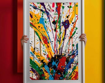 Colorful Abstract Art - Printable Art, Digital Print, Instant Download, Wall Art, Print Art, Gift Idea, Digital Art