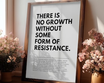 Resistance - Workplace Motivational Quote Wall Art, Office Prints, Decor, Inspirational  Poster, Printable, Digital Download, Gift Idea