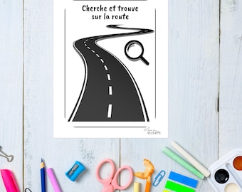 Printable Search and Find – PDF activity for children aged 3-6 – Road, winter, farm themes