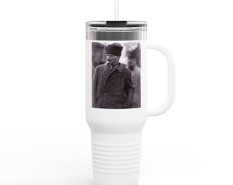 Atatürk Portrait Insulated Travel Mug | 40oz, Leader Tribute