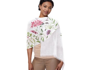 Wildflower Meadow Scarf | Lightweight Floral Spring Scarf