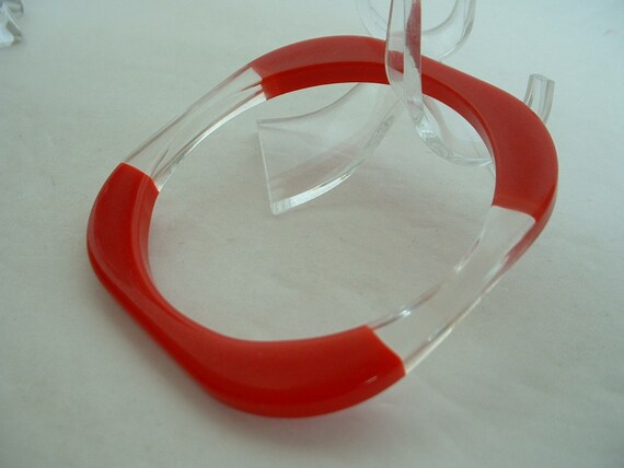 FABulous Vintage Sixties 1960 MOD Lucite Bracelet… - image 2