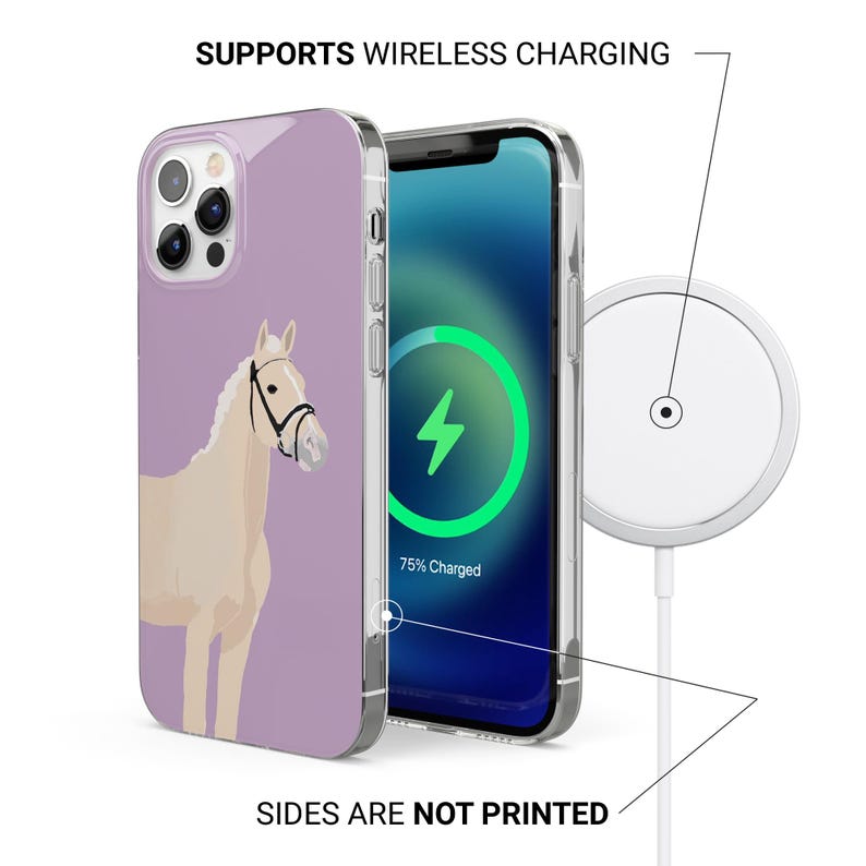 Funda para teléfono con diseño de caballo poni para iPhone 17Pro, 16, 15, 14, 13, 12, Samsung S25, S24, S23Fe, S22, A16, A26, A56, Pixel 10, 9Pro imagen 7