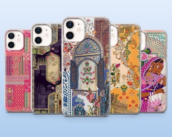 Indian Phone Case Hindu Art Folk Art Cover for iPhone 17Pro, 16, 15, 14, 13, 12, Samsung S25, S24, S23Fe, S22, A16, A26, A56, Pixel 10, 9Pro