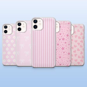 Light Pink Phone Case Simple Pink Aesthetic Cover for iPhone 16 Pro, 15, 14, 13, 12, Samsung S25+, S23Fe, S24, S22, A16, A55, Pixel 9