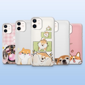 Funny Dog Phone Case Funny Animal Meme Cover for iPhone 16 Pro, 15, 14, 13, 12, Samsung S25+, S23Fe, S24, S22, A16, A55, Pixel 9 Pro, 8A