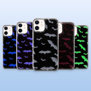 Bat Phone Case Gothic Vampire Cover for iPhone 16 Pro, 15, 14, 13, 12, Samsung S25+, S23Fe, S24, S22, A16, A55, Pixel 9Pro, 8A