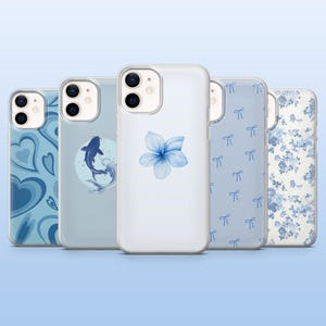 Baby Blue Phone Case Simple Light Blue Cover for iPhone 16 Pro, 15, 14, 13, 12, Samsung S25, S23, S24, S22, A16, A55, Pixel 9, 8A