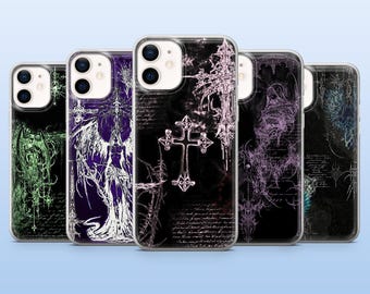 Cybersigilism Phone Case Gothic Emo Aesthetic Cover for iPhone 17, 16, 15, 14, 13, 12, Samsung S25, S24, S23, S22, A16, A26, A56, Pixel 10,9