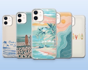 Surf Phone Case Surfing Wave Cover for iPhone 17Pro, 16, 15, 14, 13, 12, Samsung S25, S24, S23, S22, A16, A26, A56, Pixel 10,9