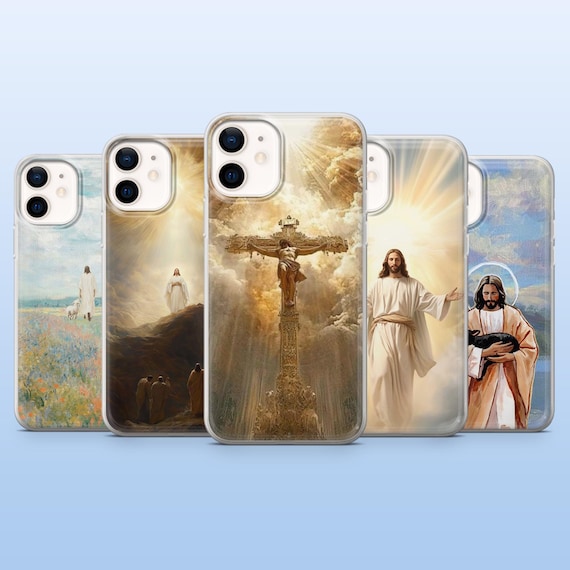 Jesus Phone Case Jesus Christ Christian Cover for iPhone 17Pro, 16, 15, 14, 13, 12, Samsung S25, S24, S23Fe, S22, A16, A26, A56, Pixel 10, 9