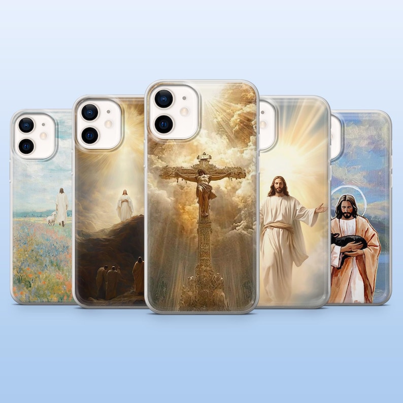 Jesus Phone Case Jesus Christ Christian Cover for iPhone 17pro, 16, 15 ...