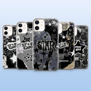 Y2K Star Girl Phone Case Cool Girl Aesthetic Cover for iPhone 16 Pro, 15, 14, 13, 12, Samsung S25+, S23Fe, S24, S22, A16, A55, Pixel 9Pro, 8