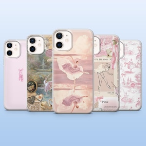 Ballet Phone Case Ballerina Dancer Cover for iPhone 16 Pro, 15, 14, 13, 12, Samsung S25+, S23Fe, S24, S22, A16, A55, Pixel 9Pro, 8