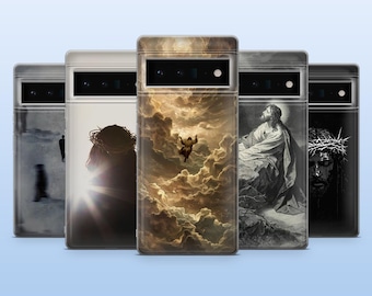 Funda de teléfono con la Biblia de Jesucristo para Google Pixel 9, 9Pro, 8A, 7Pro, 6A, Samsung S25, S24Fe, S23, A16, A55, iPhone 16Pro, 15