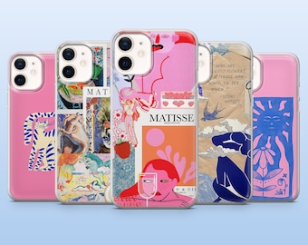 Henri Matisse Handyhülle Abstrakt Famous Art Cover für iPhone 17Pro, 16, 15, 14, 13, Samsung S25, S24, S23, S22, A16, A26, A56, Pixel 10, 9