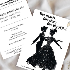 Invitación de boda LGBTQ+ editable / Invitación de boda lésbica personalizable / Plantilla digital "El amor triunfa" / Tarjeta de matrimonio entre personas del mismo sexo
