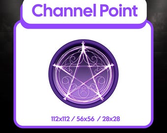 Witchy Summoning Circle Channel Point | Magic Token for Twitch | Fantasy Spell Badge, Stream Assets