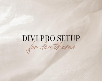 DIVI Pro Setup – Service d’installation site WordPress Divi | Installation complète avec licence Divi | Branding personnalisé
