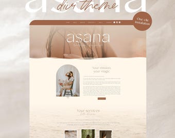 ASANA - Boho Divi WordPress Template
